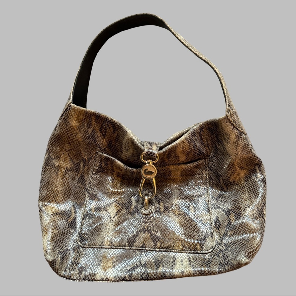 DOONEY AND BOURKE Vintage Y2K Snakeskin Hobo Bag